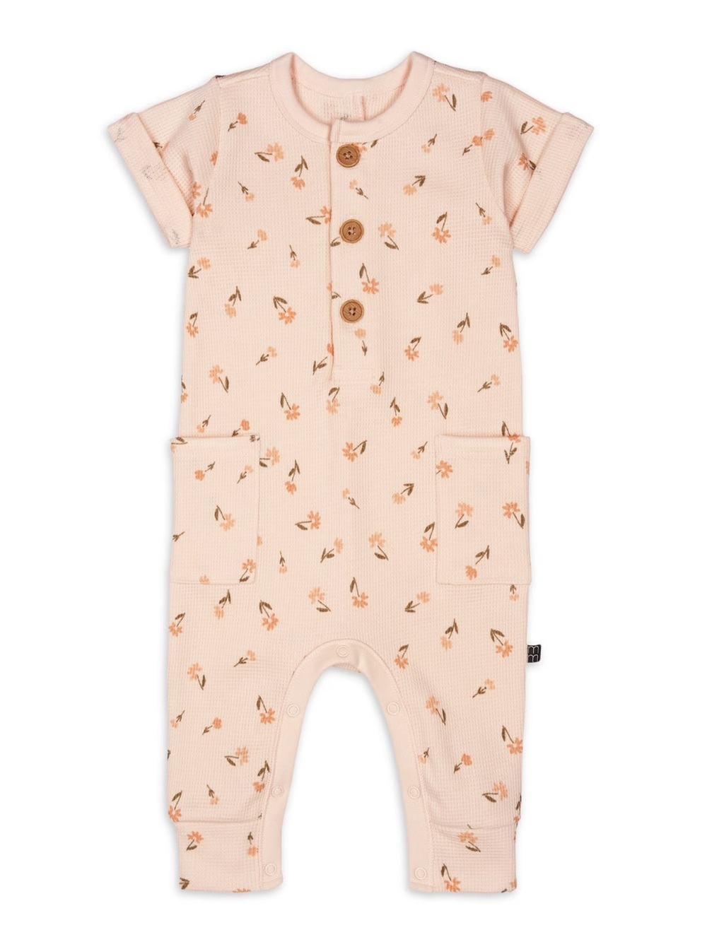 Modern Moments By Gerber Baby Girl Short Sleeve and Long Leg Romper (24M)